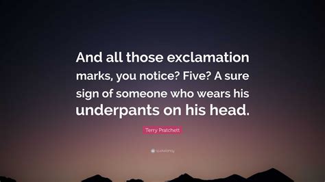 terry pratchett quotes|terry pratchett exclamation marks quote.